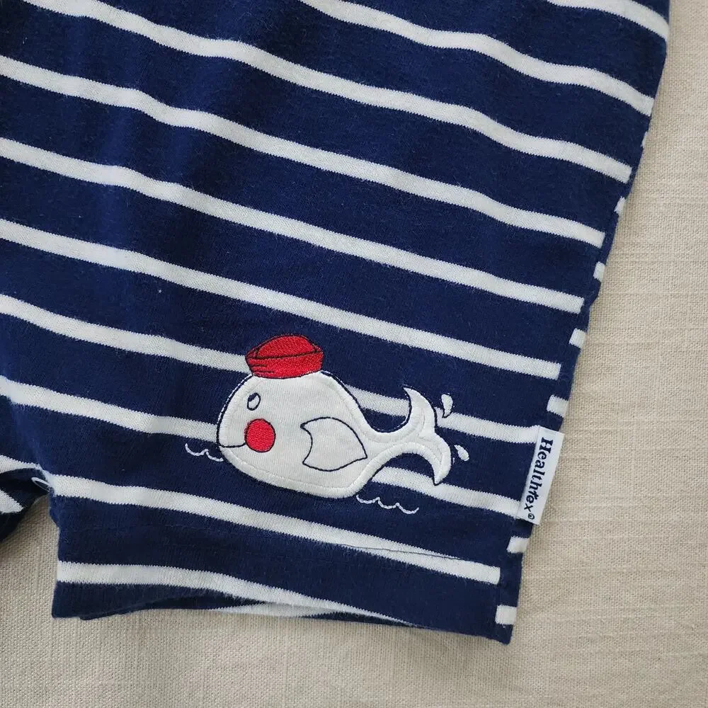 Vintage Healthtex Sailor Whale Romper 12-18 months